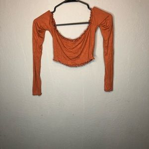 Long sleeve crop top